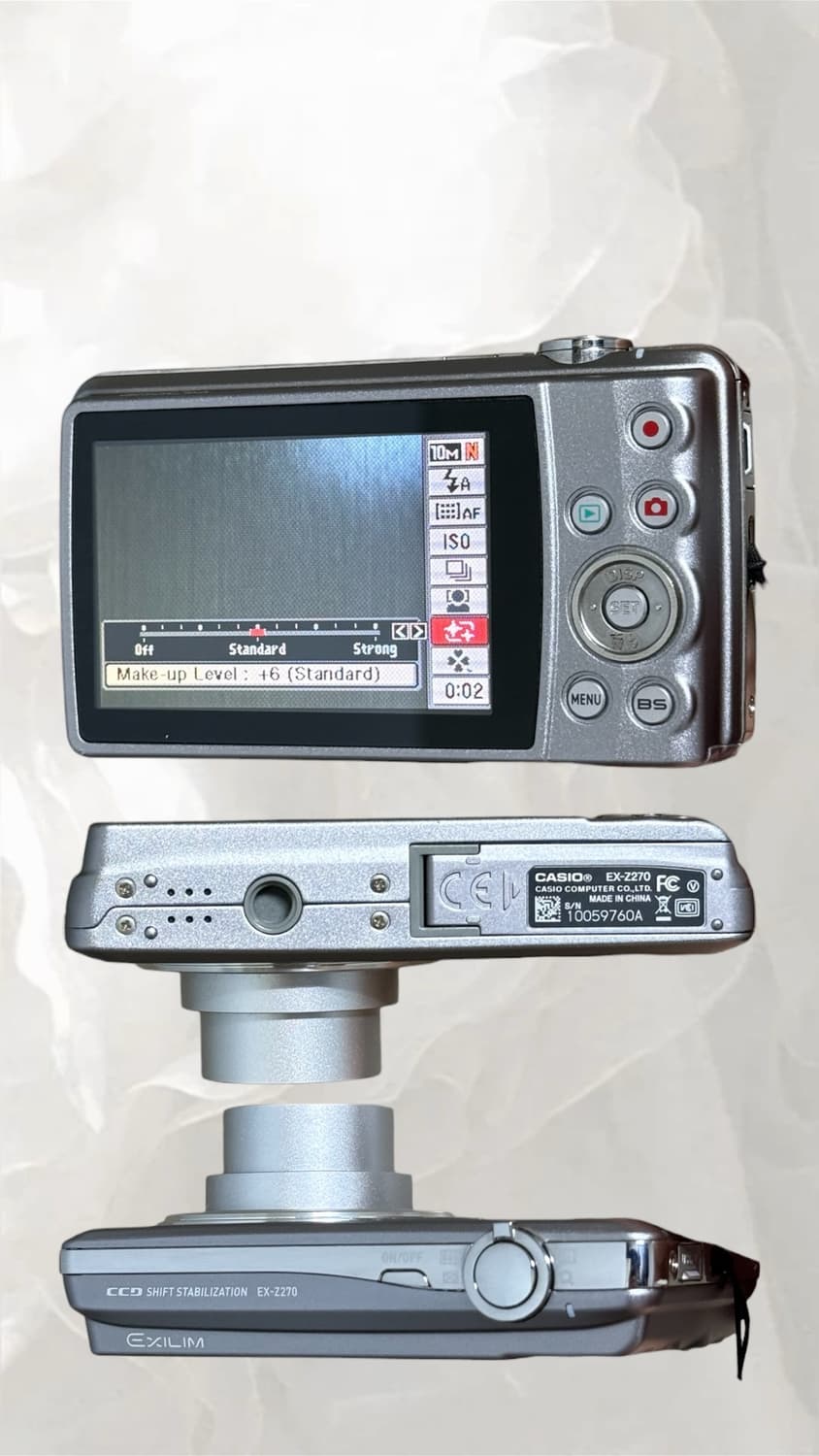 메이크업모드)카시오 엑슬림 EX-Z270 디카 빈티지 캠코더 /캐논 니콘 상품이미지2