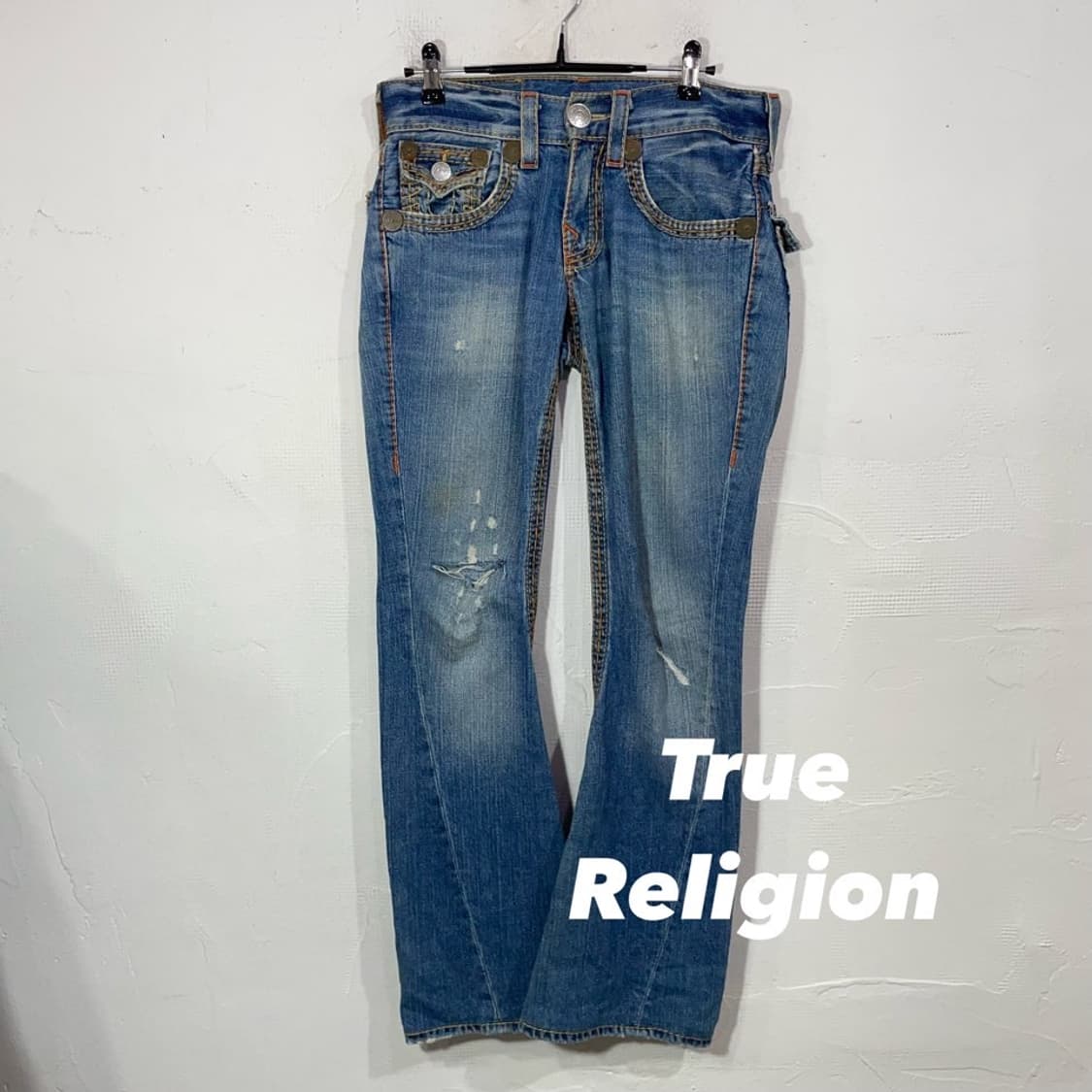 트루릴리전 펑크 부츠컷 데님팬츠 상품이미지1