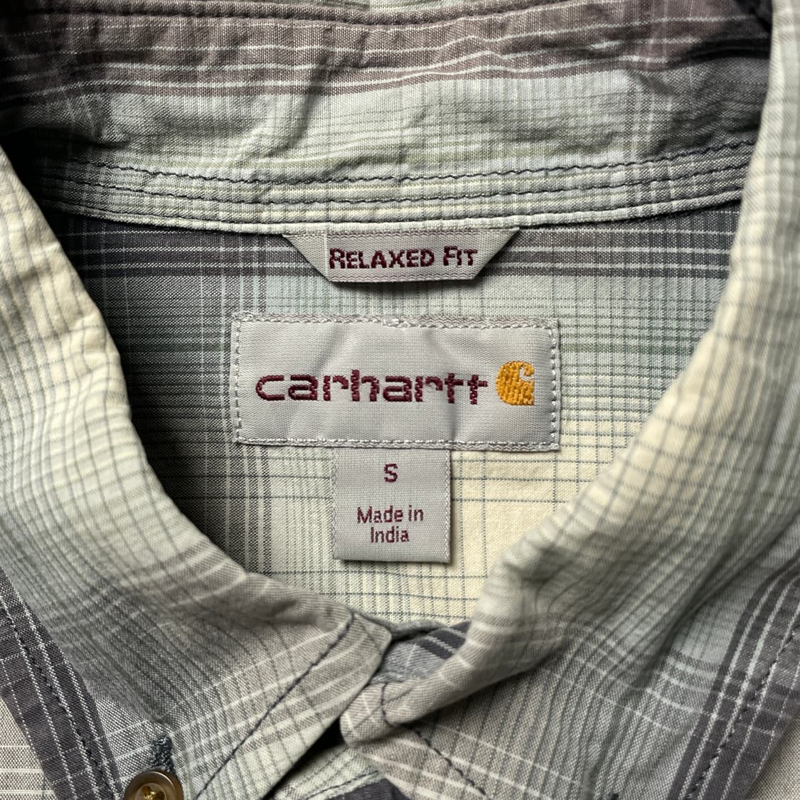 CARHARTT 칼하트 빈티지 체크 반팔 워크 셔츠 A00918 상품이미지9