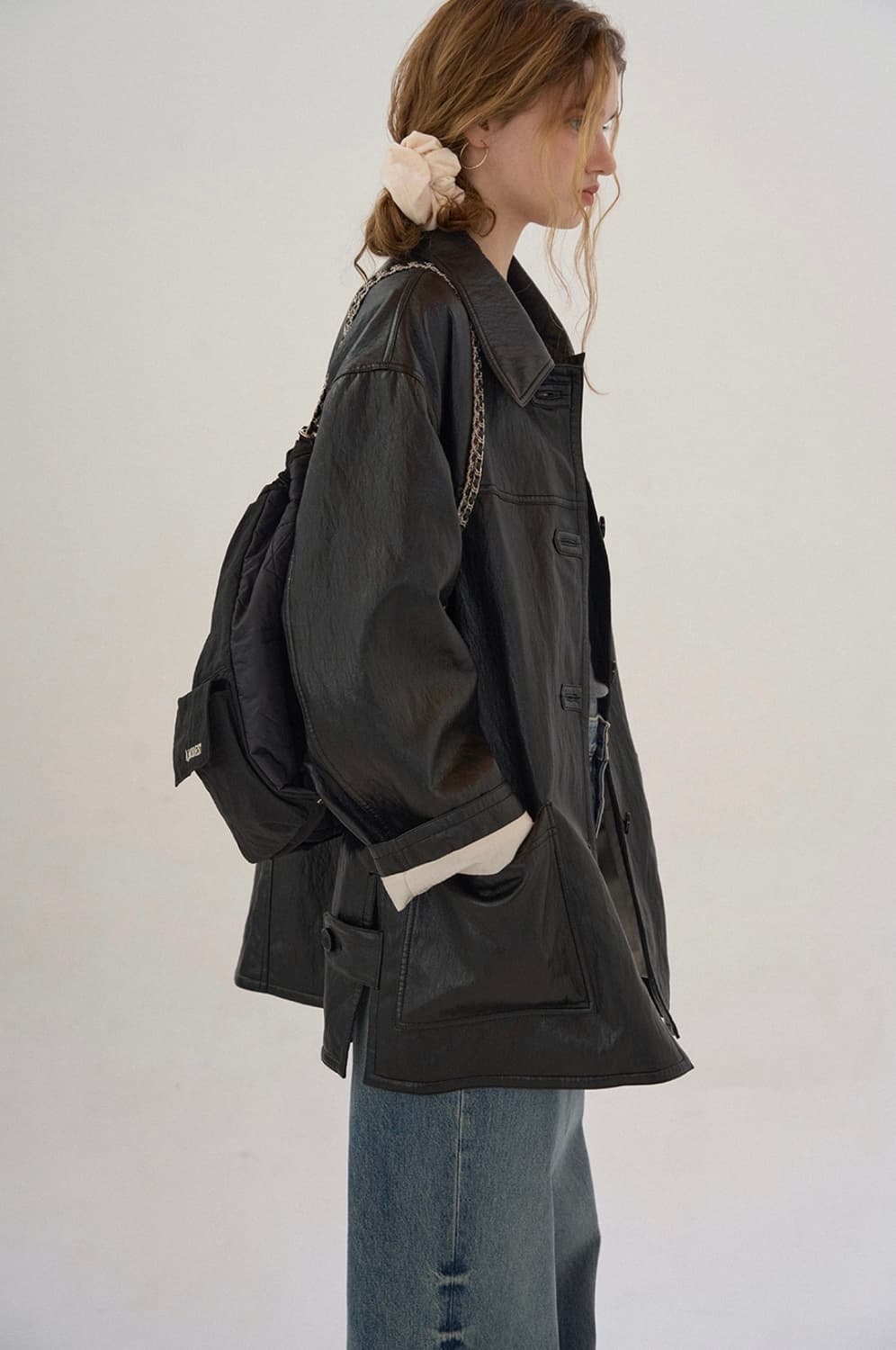 [새상품] 모데스트무드 런던레더자켓 상품이미지9