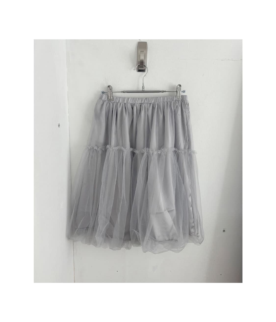 샵 피에브레 샤 미디 스커트_그레이 상품이미지3