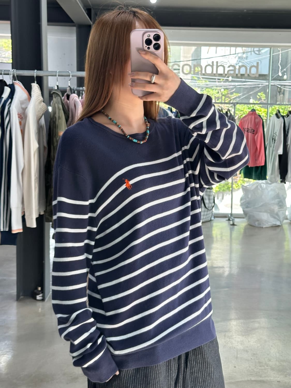 폴로랄프로렌 피마코튼 스트라이프 니트 상품이미지1