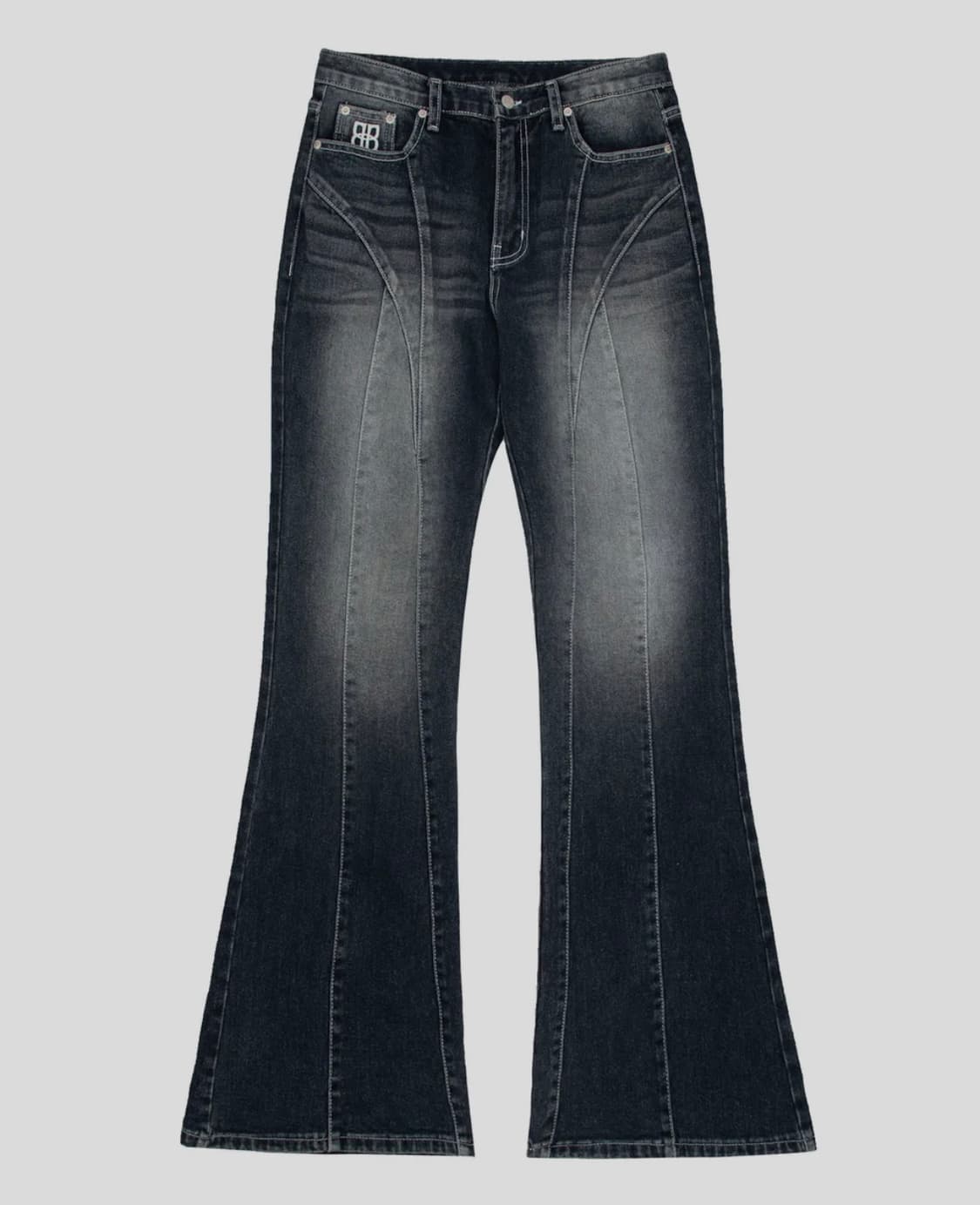 락케이크 클라라 부츠컷 진 블랙 clara bootcut jeans 상품이미지2