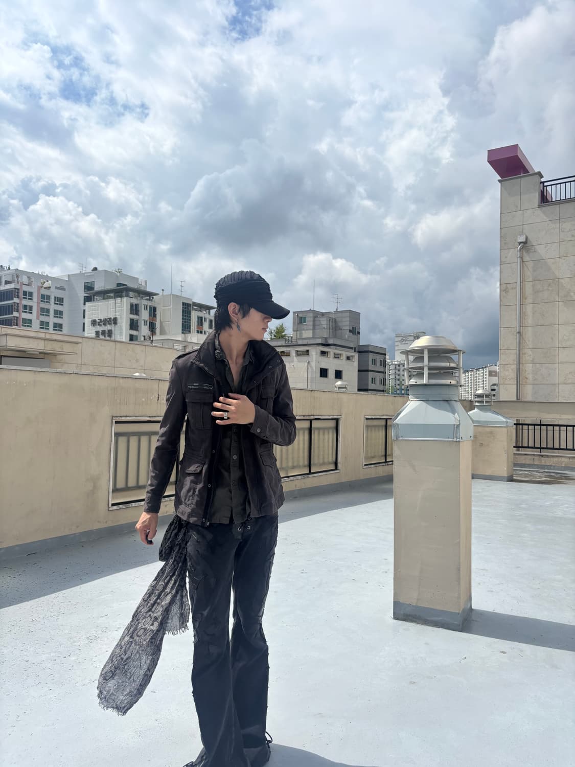“ABAHOUSE” Grunge Mood Camo Pattern Jack 상품이미지1