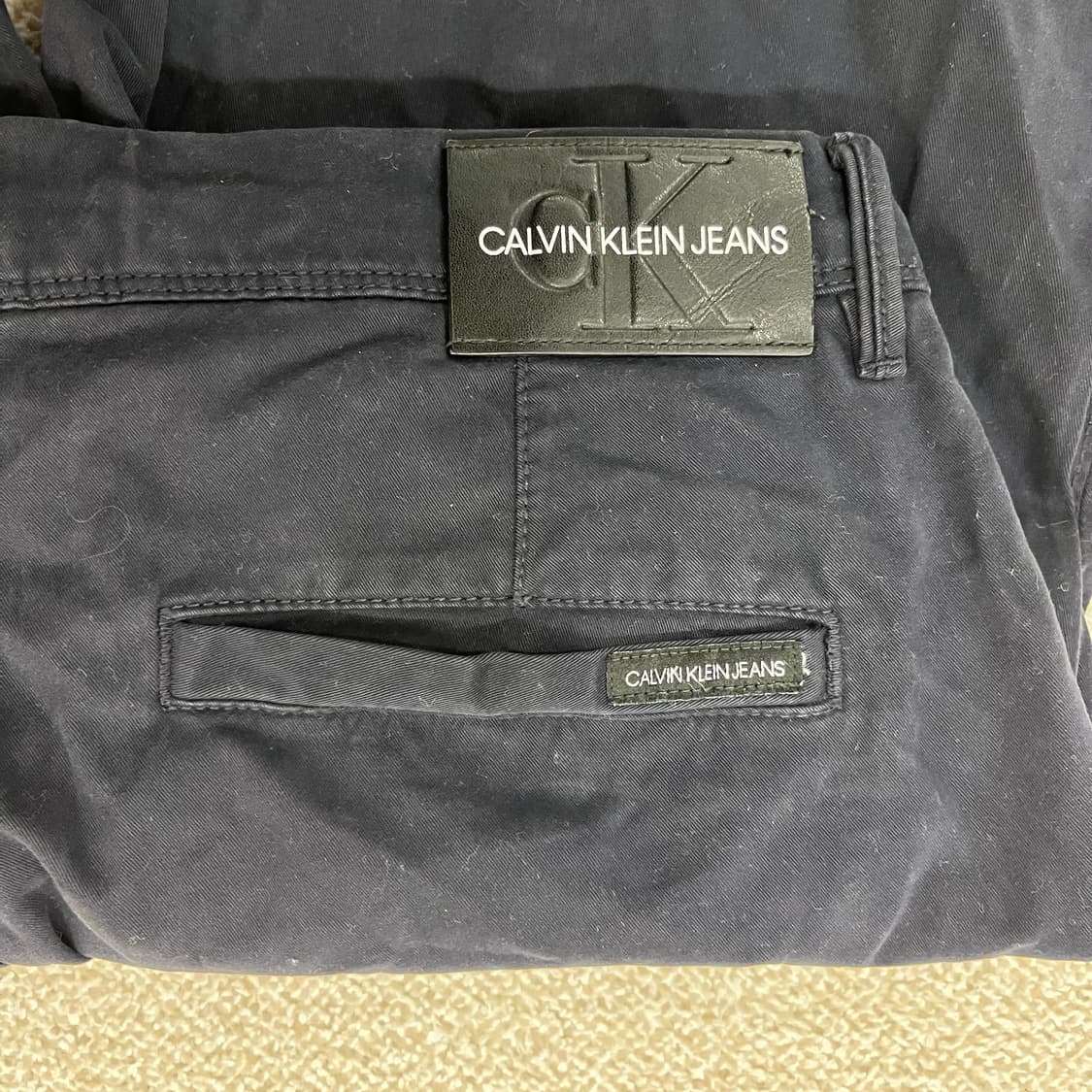 [30] 캘빈클라인 진스 네이비 슬림핏 바지 0105M1 상품이미지6