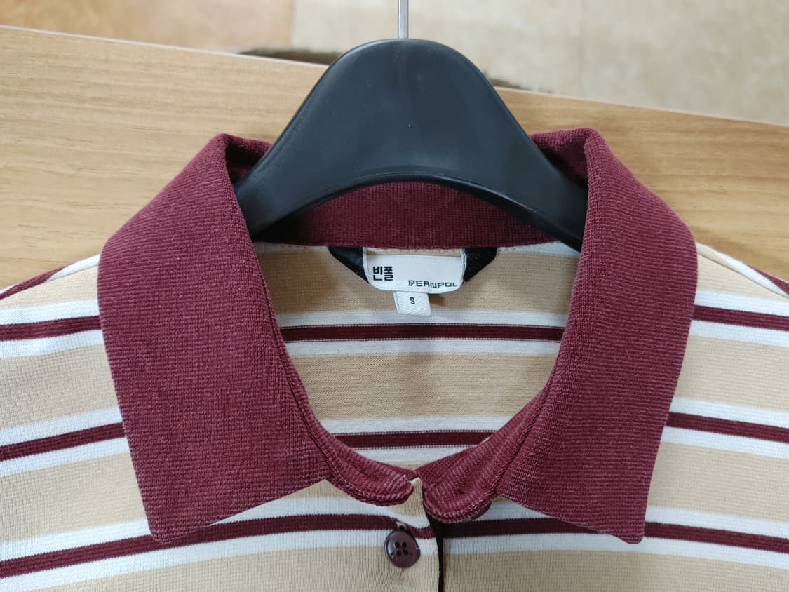 BEANPOLE 빈폴 카라배색 긴팔 카라티 상품이미지4