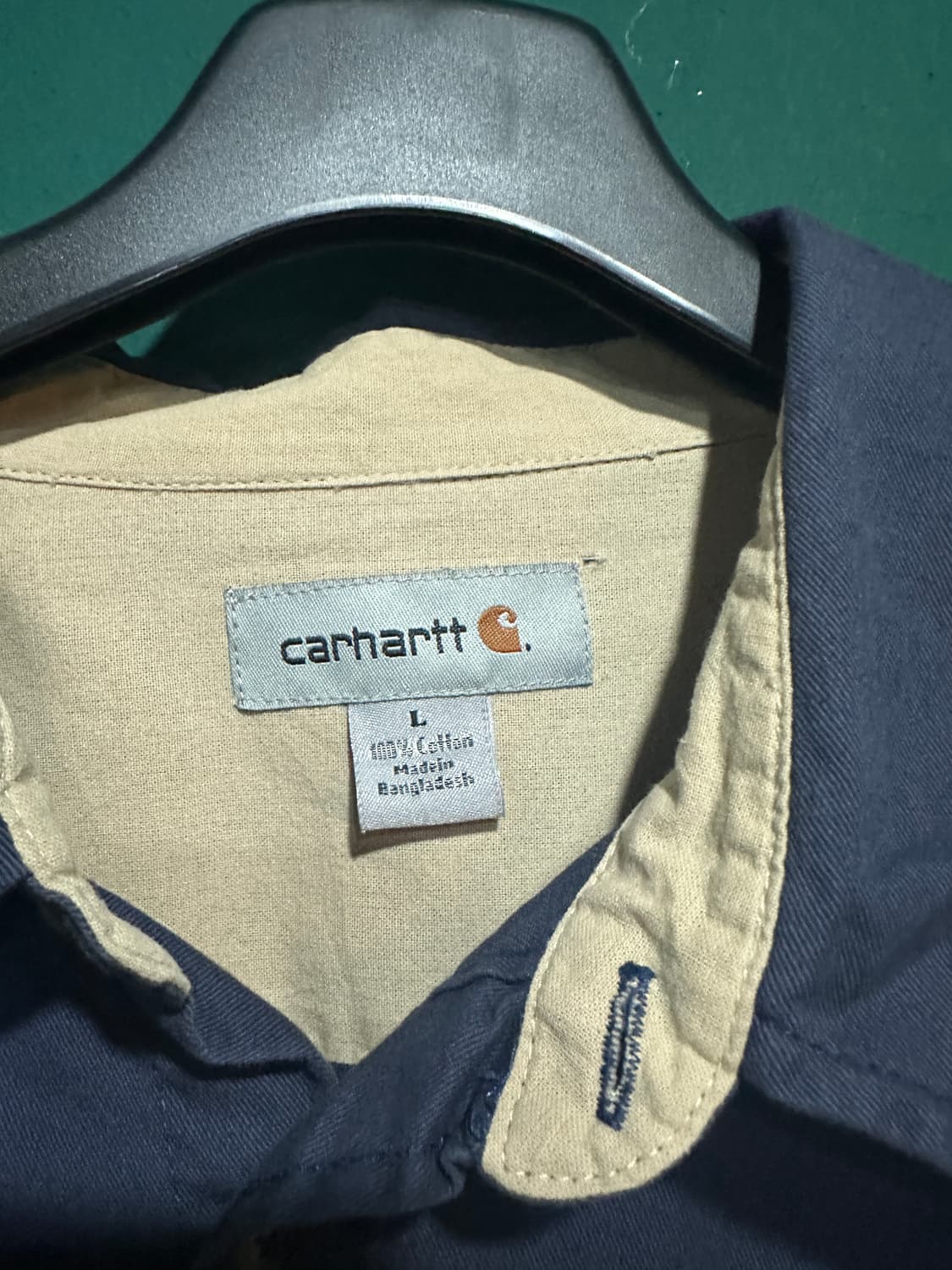 칼하트 워크셔츠 네이비105-110 상품이미지4