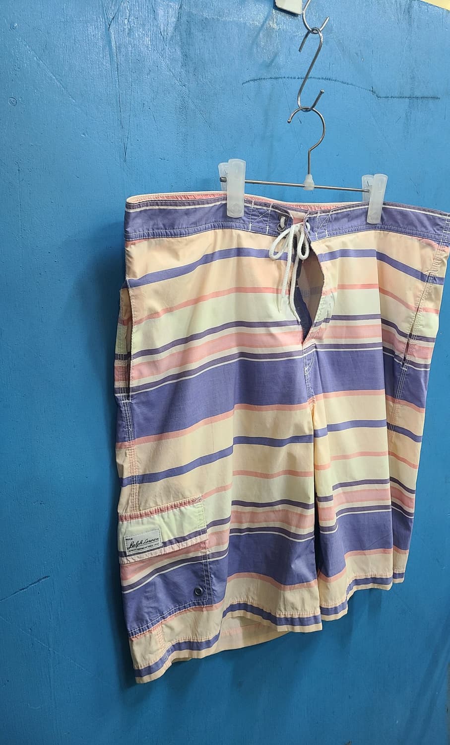 90s 빈티지 폴로 파스텔 반바지 수영복 상품이미지4