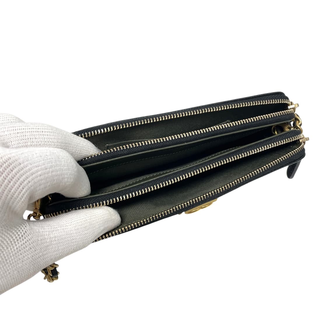 샤넬 보이샤넬 캐비어 더블 지퍼 WOC 체인 크로스백H00264 상품이미지5