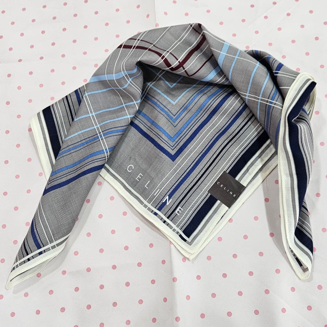 셀린느(CELINE) 모던 스트라이프 손수건 상품이미지5