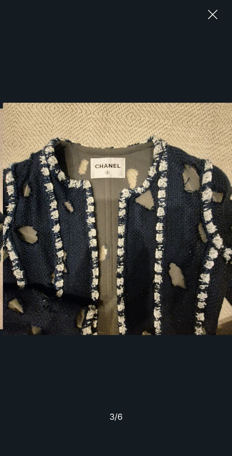 샤넬 트위드 자켓 38 급처 상품이미지3