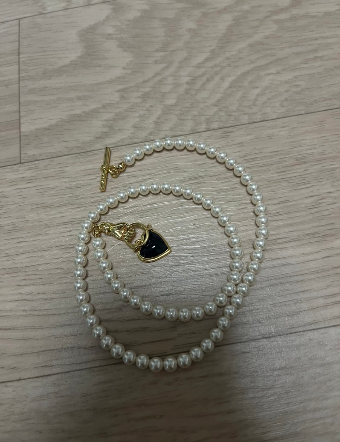 (거의 새상품)빈티지 헐리우드 진주 목걸이 상품이미지1