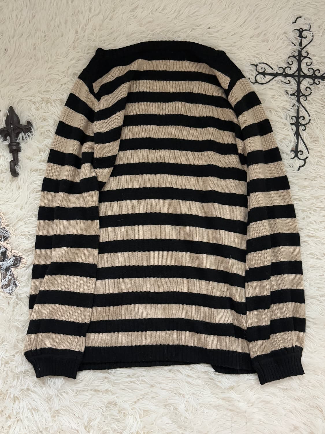 striped pocket loose fit knit 상품이미지7