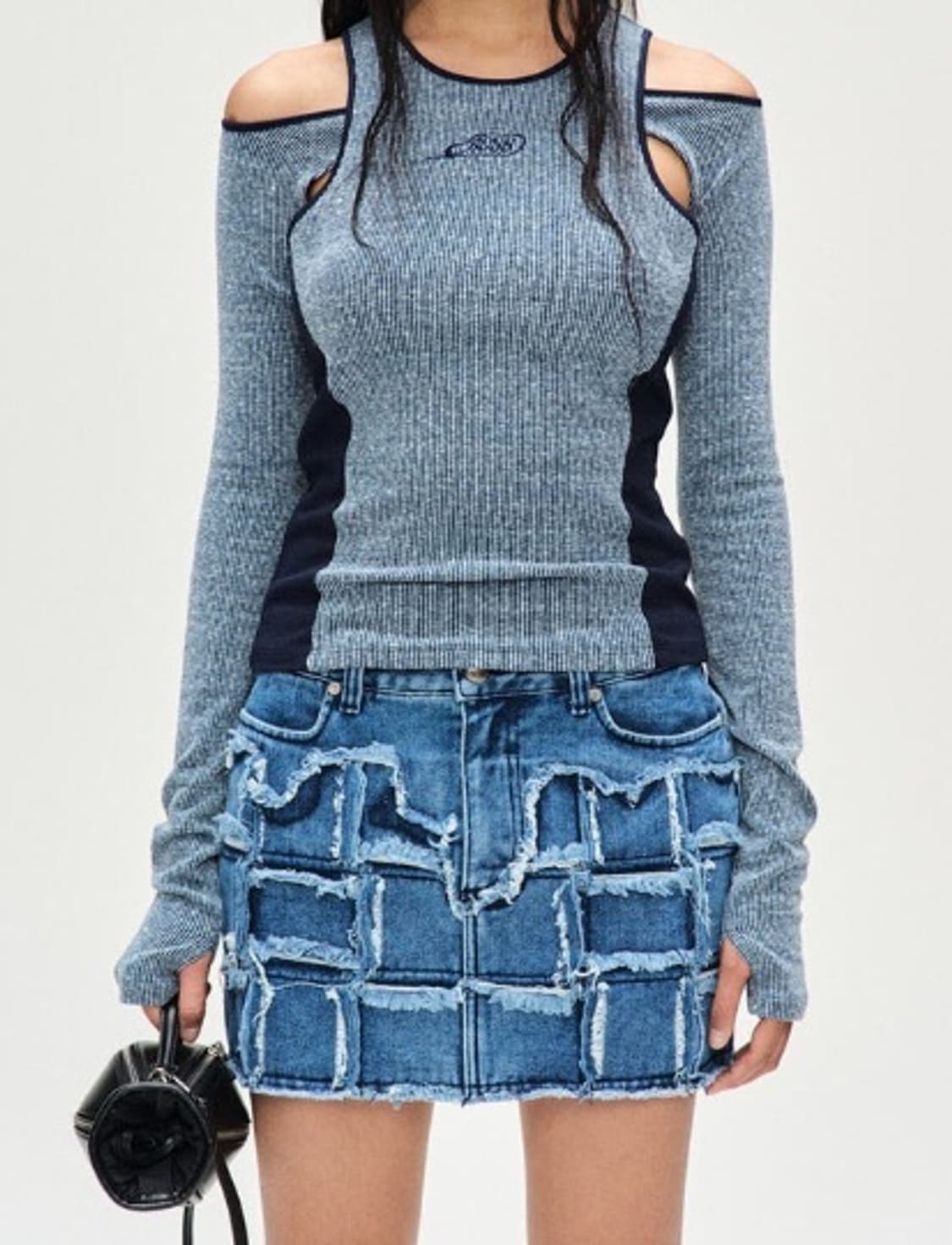 앤더슨벨 리나 컷아웃 레이어드 탑 XS  상품이미지7