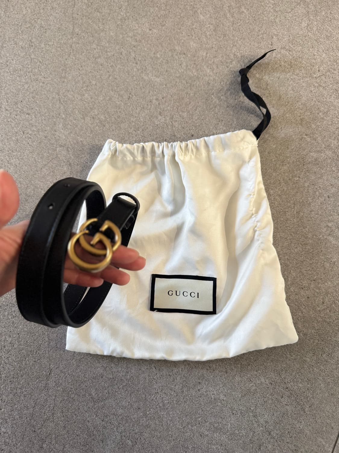 여성 구찌 마몽 씬 벨트 상품이미지1