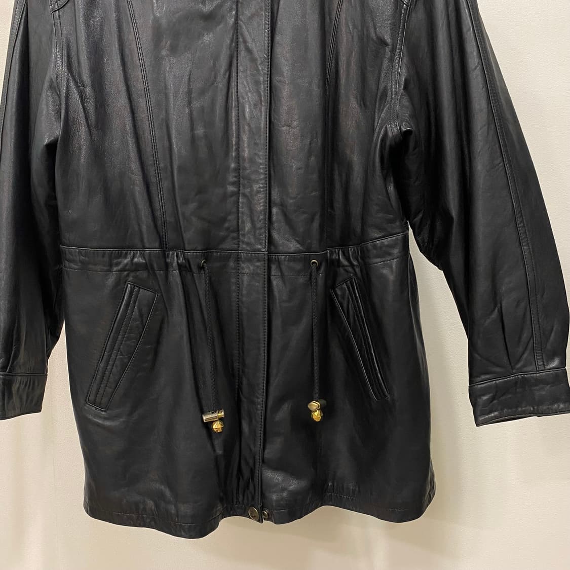 90s 빈티지 양가죽 집업 코트 자켓 상품이미지4