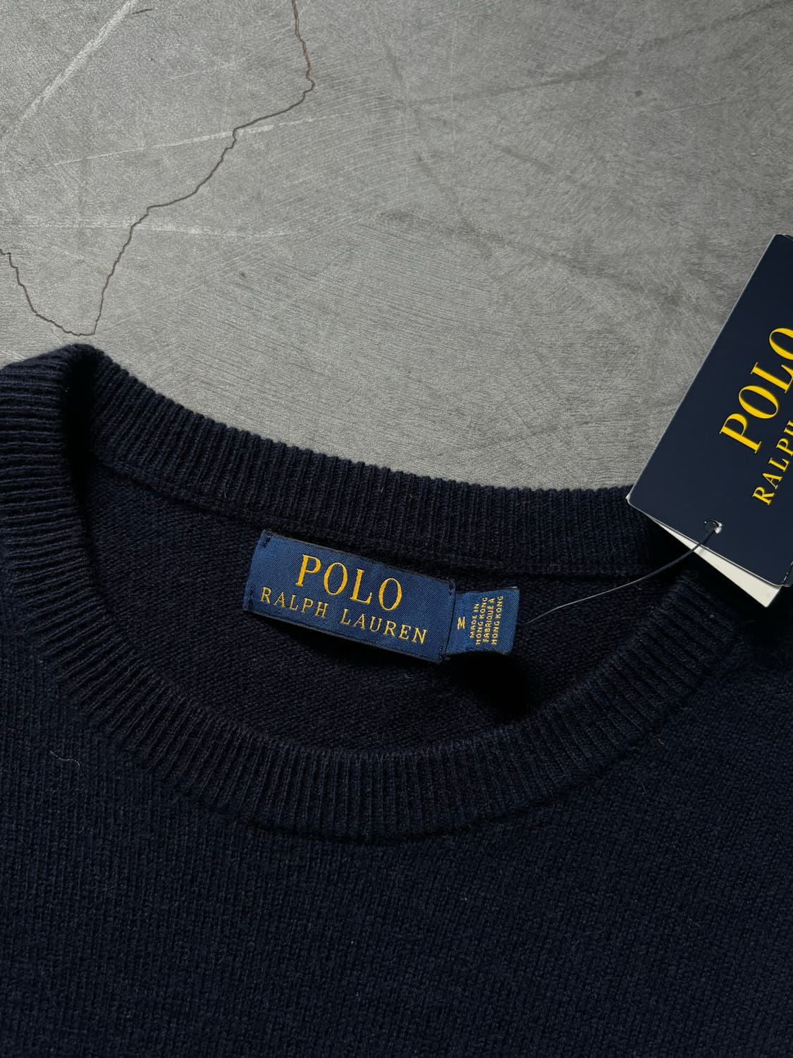 (새상품) Polo 폴로 랄프로렌 네이비 컬러 라운드 니트 상품이미지3