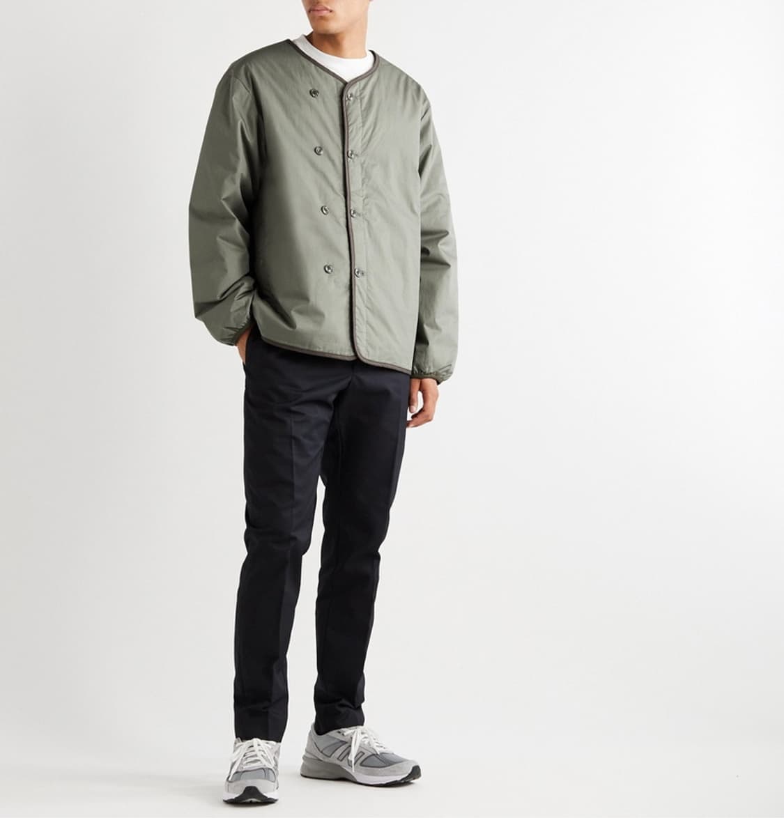 나나미카 코덴시 패딩다운 자켓 그린 L 상품이미지6