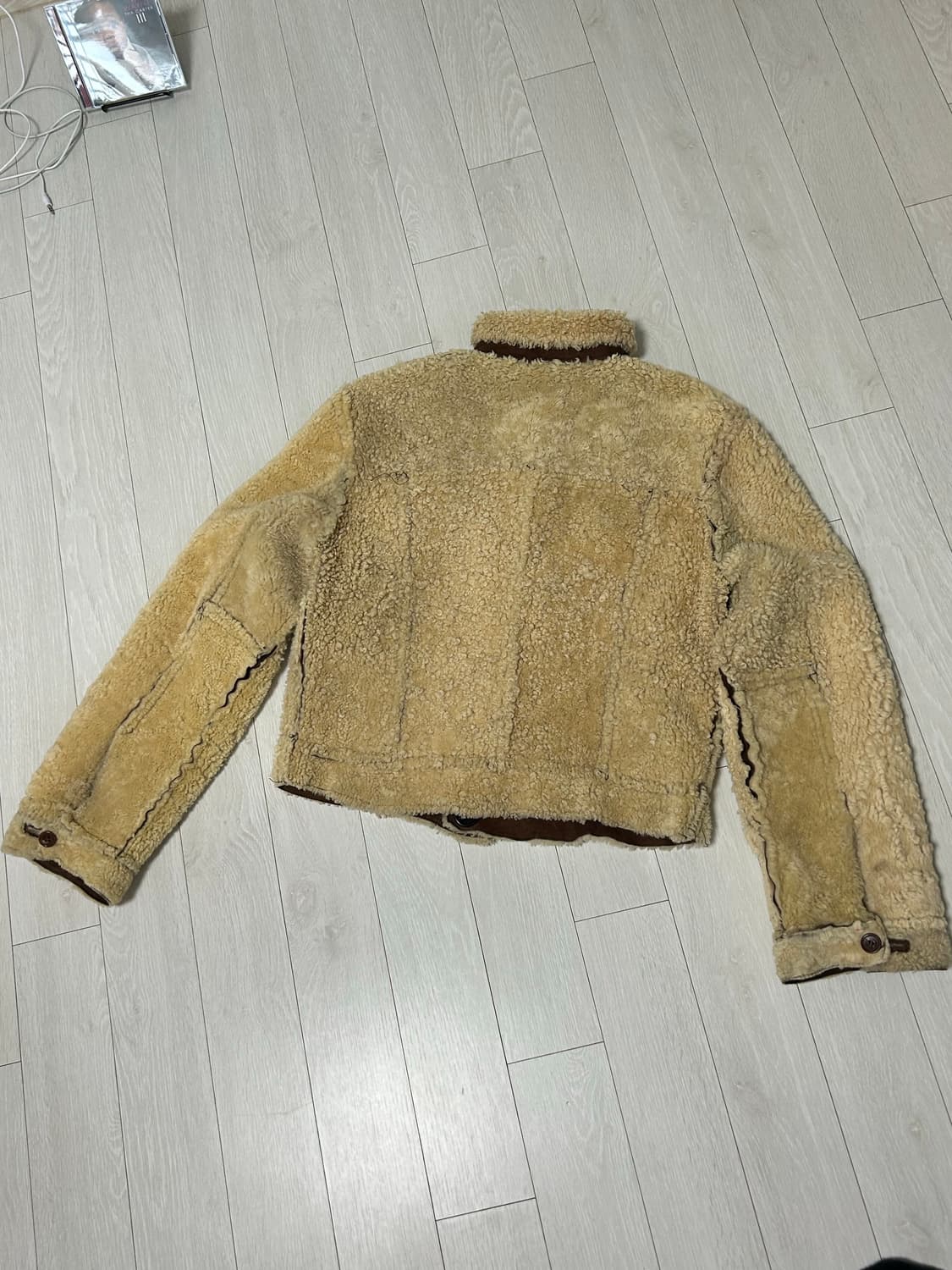 90‘s SYSTEM 양가죽 무스탕 상품이미지8