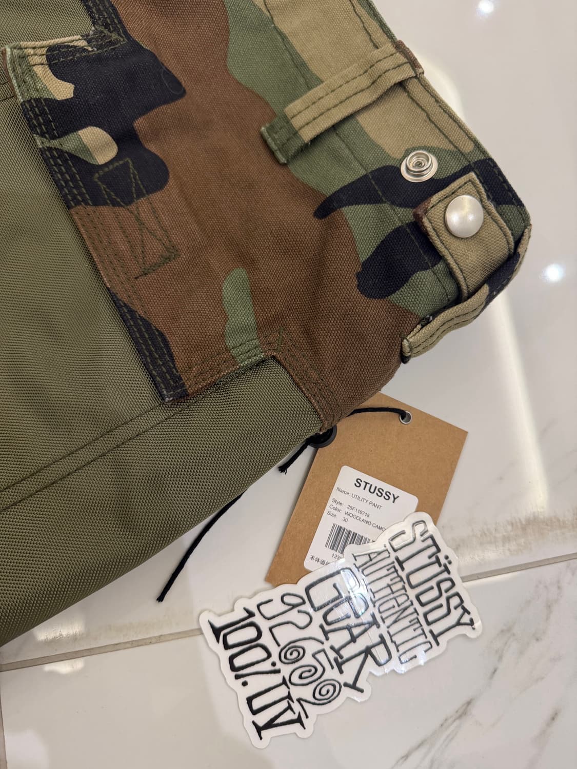 스투시 유틸리티 팬츠 우드랜드 카모 상품이미지5