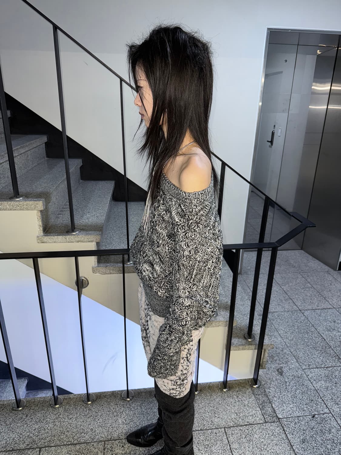 cable knit batwing sweater 상품이미지3