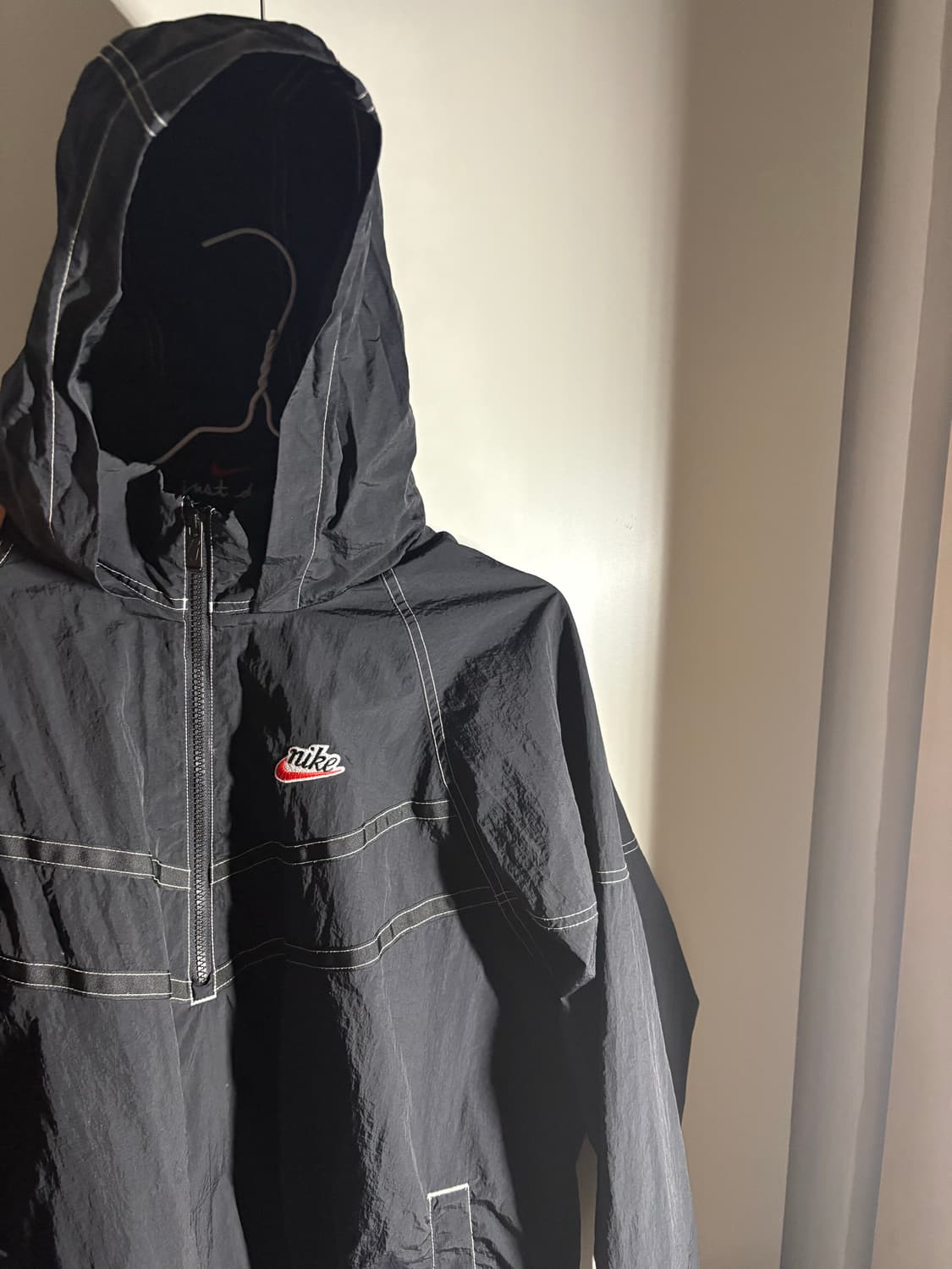 나이키 윈드러너 하프집 재킷 바람막이 검정 Xl 희귀매물 상품이미지4