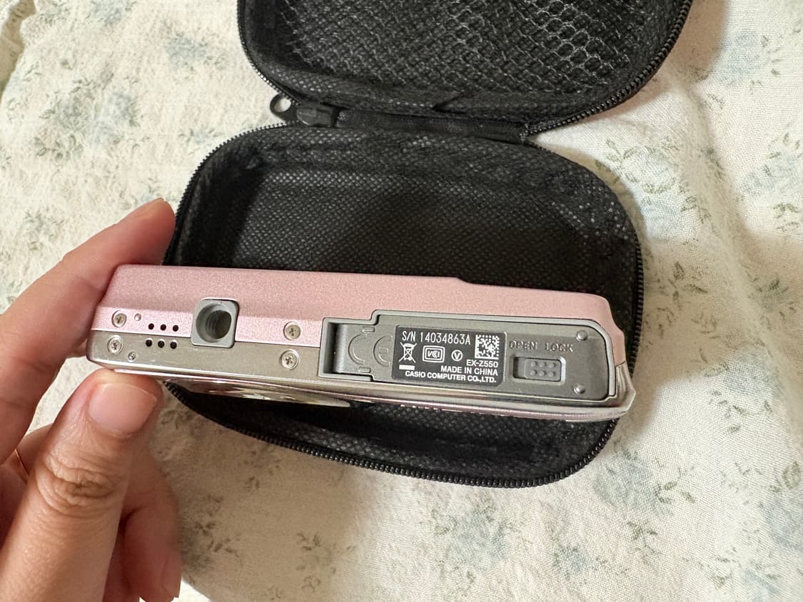 카시오 엑슬림 Z550 연핑크(상태 S~A급) 상품이미지3