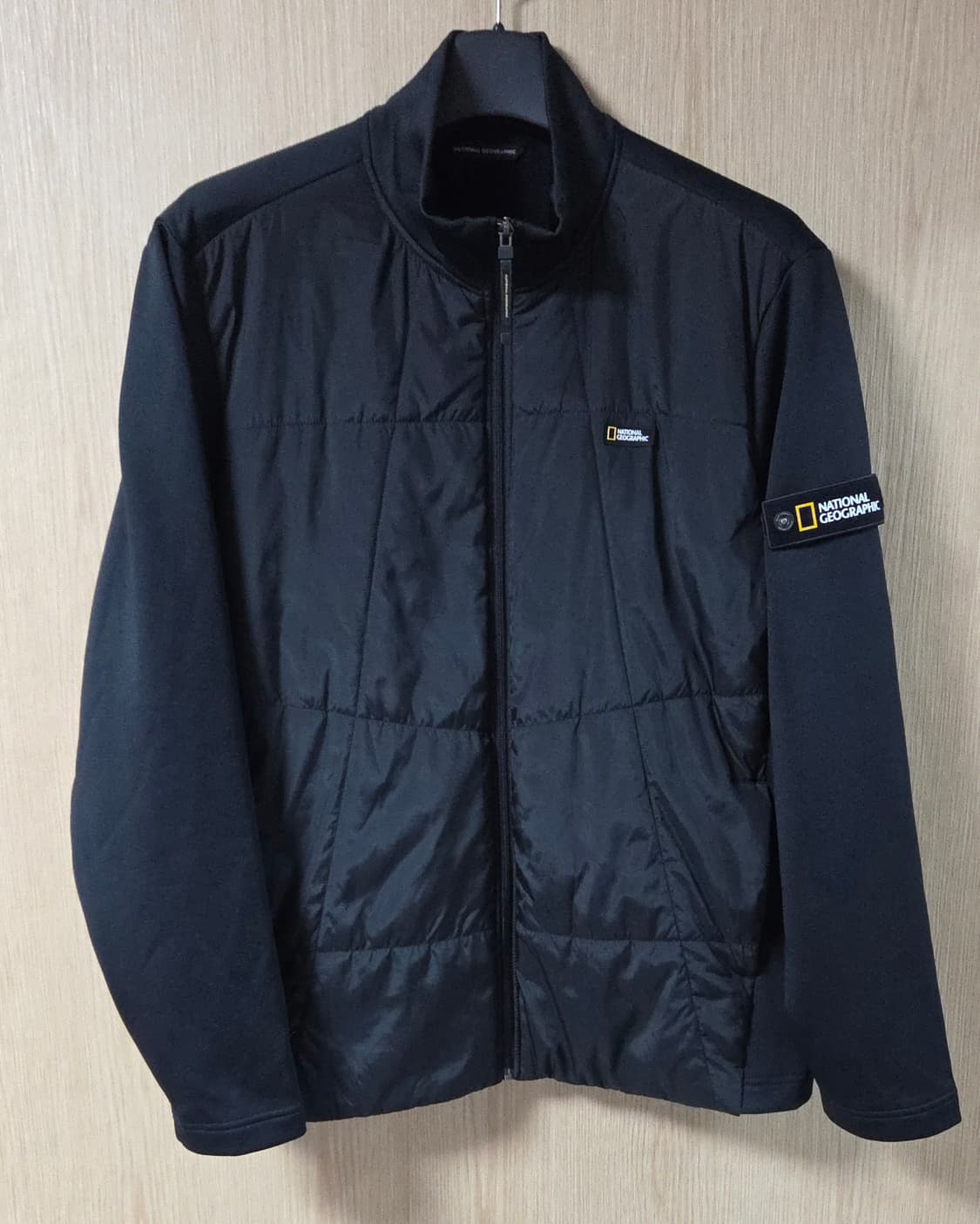 (착샷) 네셔널지오그래픽 풀 집업 패딩 믹스 자켓 상품이미지1