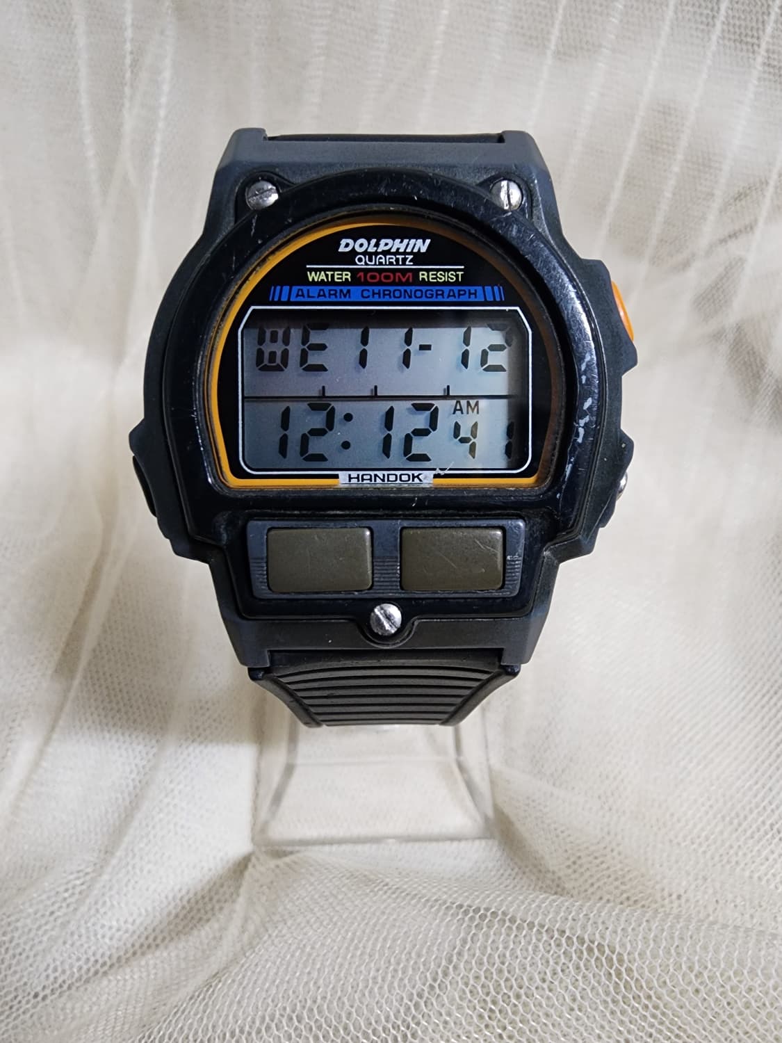 빈티지 80's 오리지널 한독 돌핀 전자시계 상품이미지3