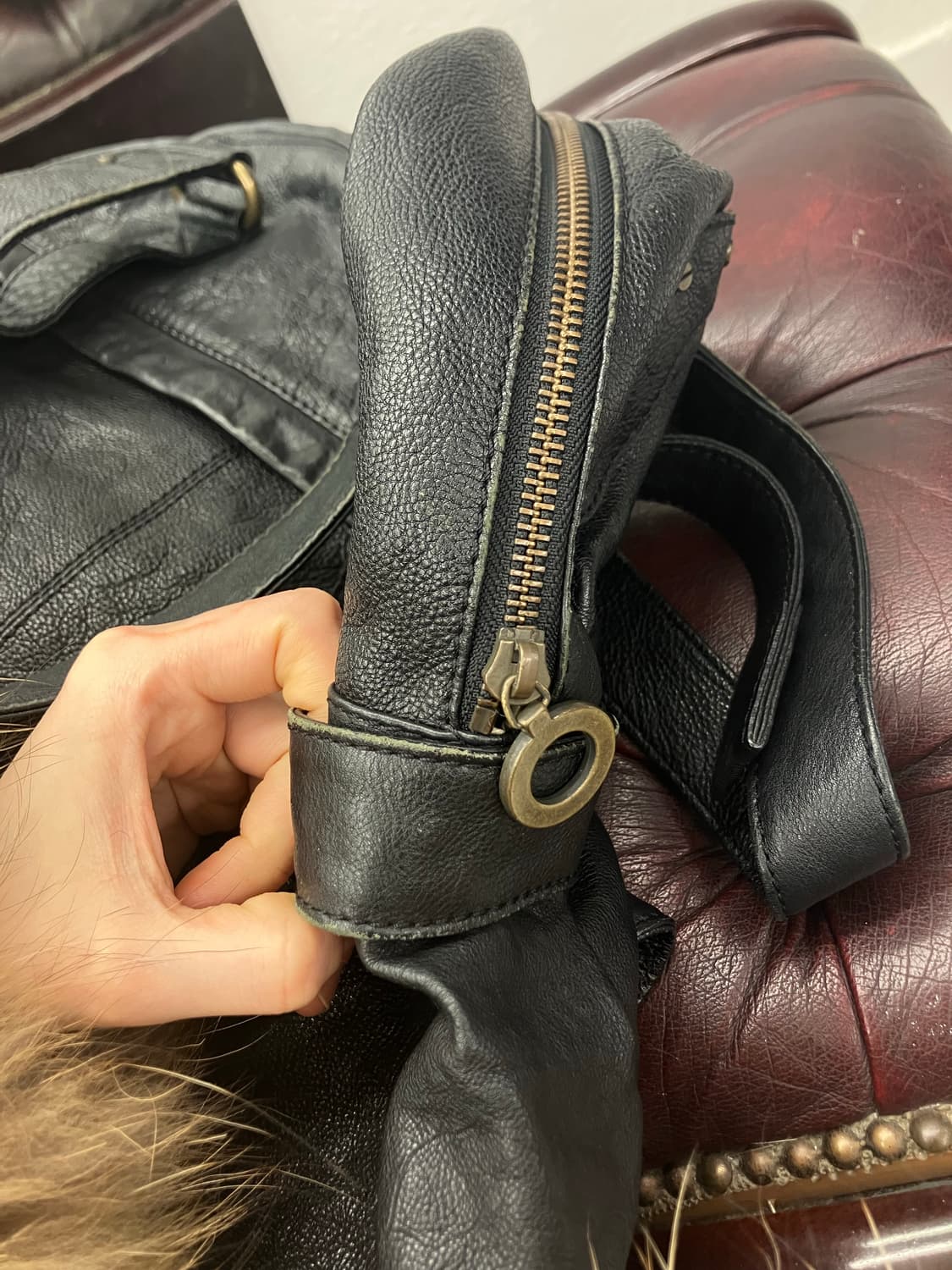 더블포켓 레더백  상품이미지3