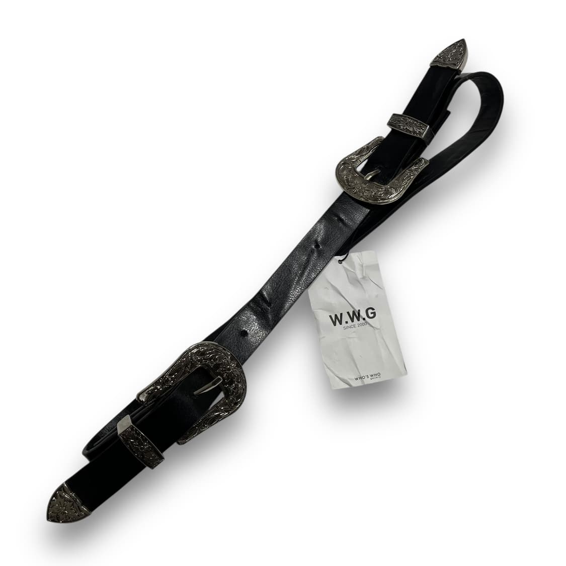 WWG Western double buckle rock chic belt 상품이미지3