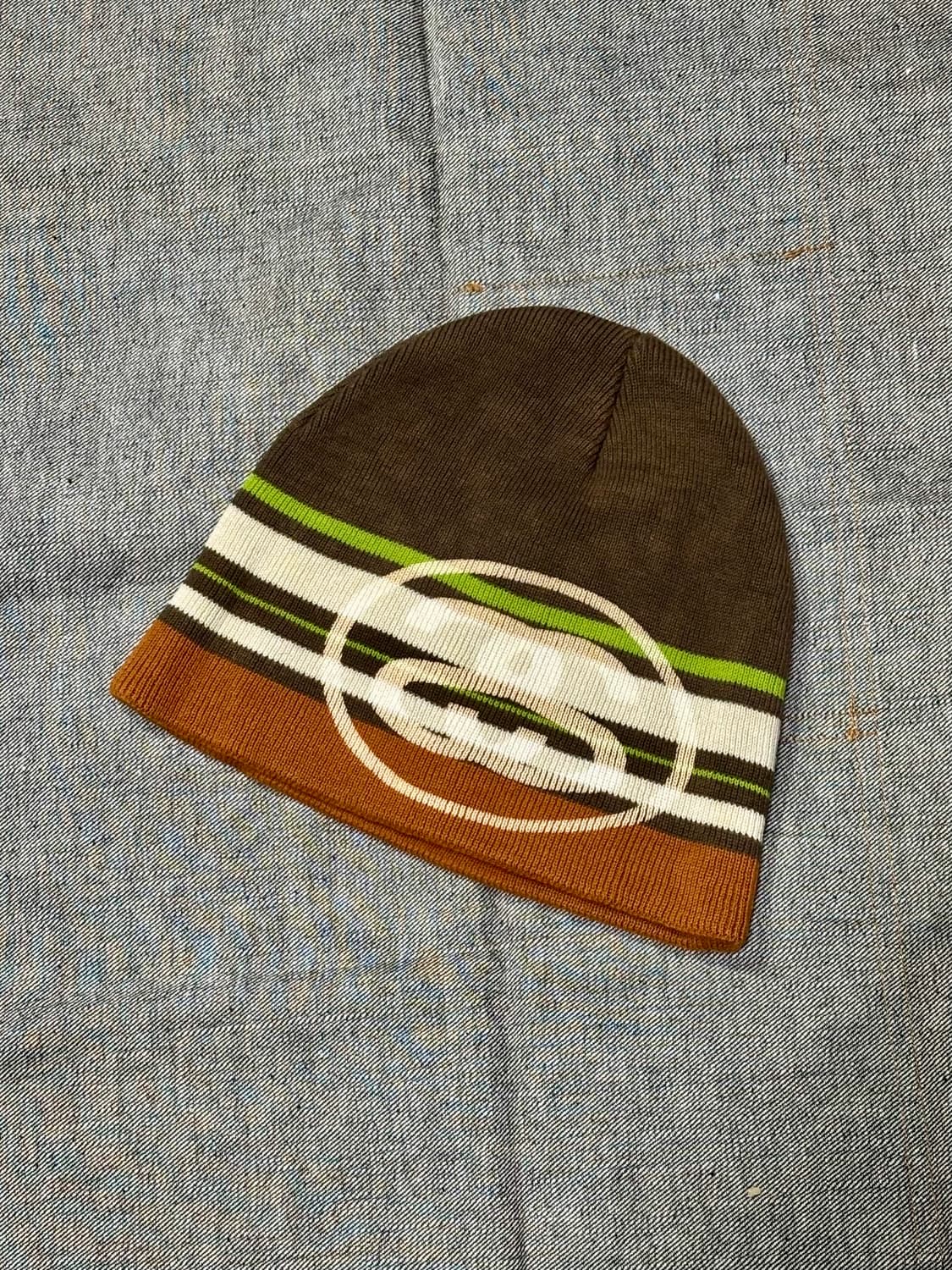 90s stussy 올드 스투시 빈티지 스트라이프 비니 상품이미지1