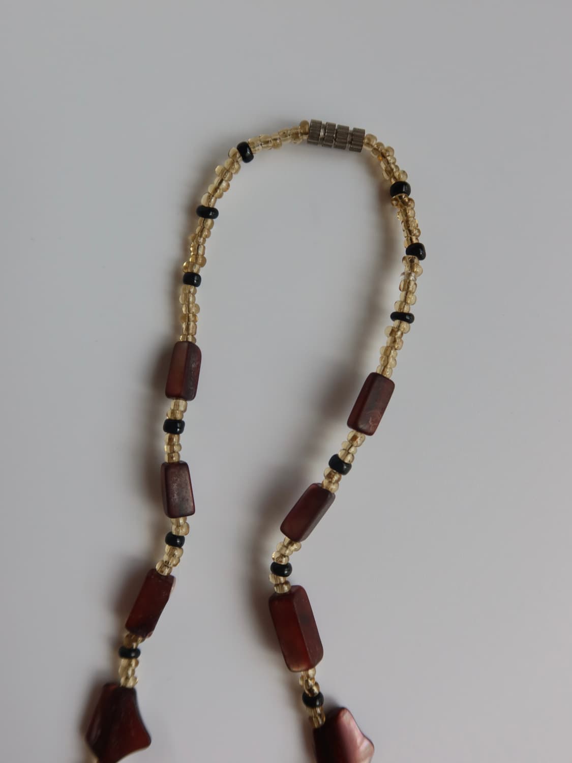 brown shell plate necklace 상품이미지5