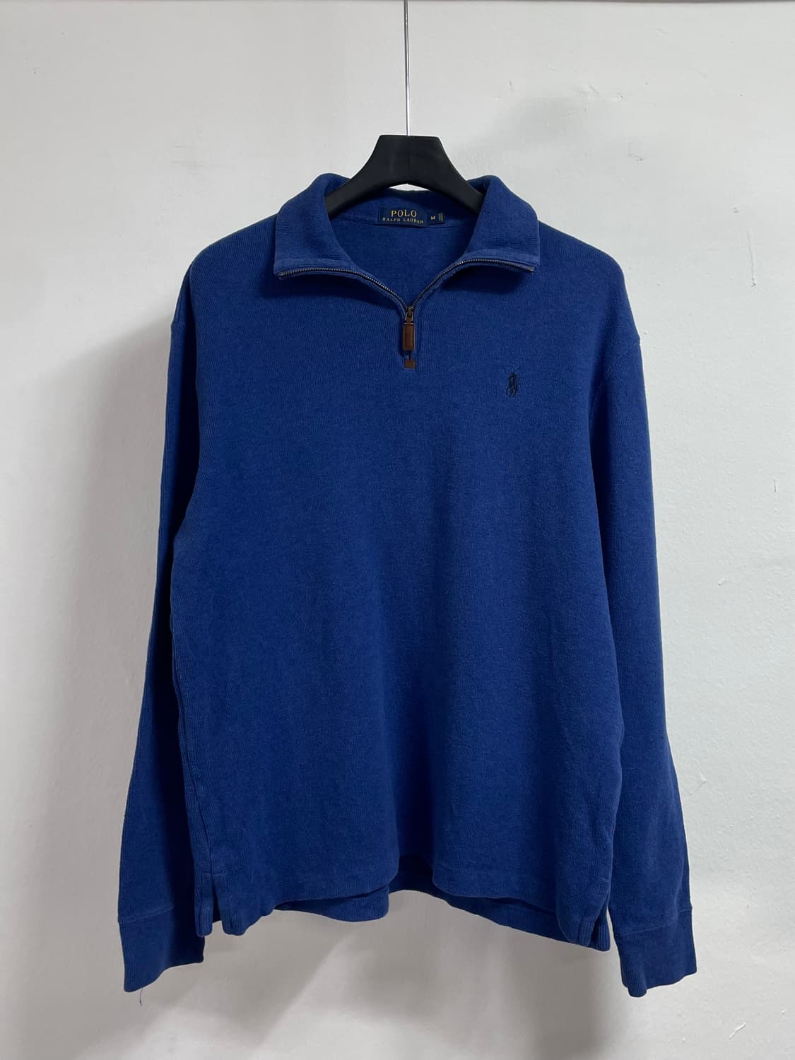 폴로 랄프로렌 코발트블루 반집업 맨투맨 (on.185) 상품이미지1