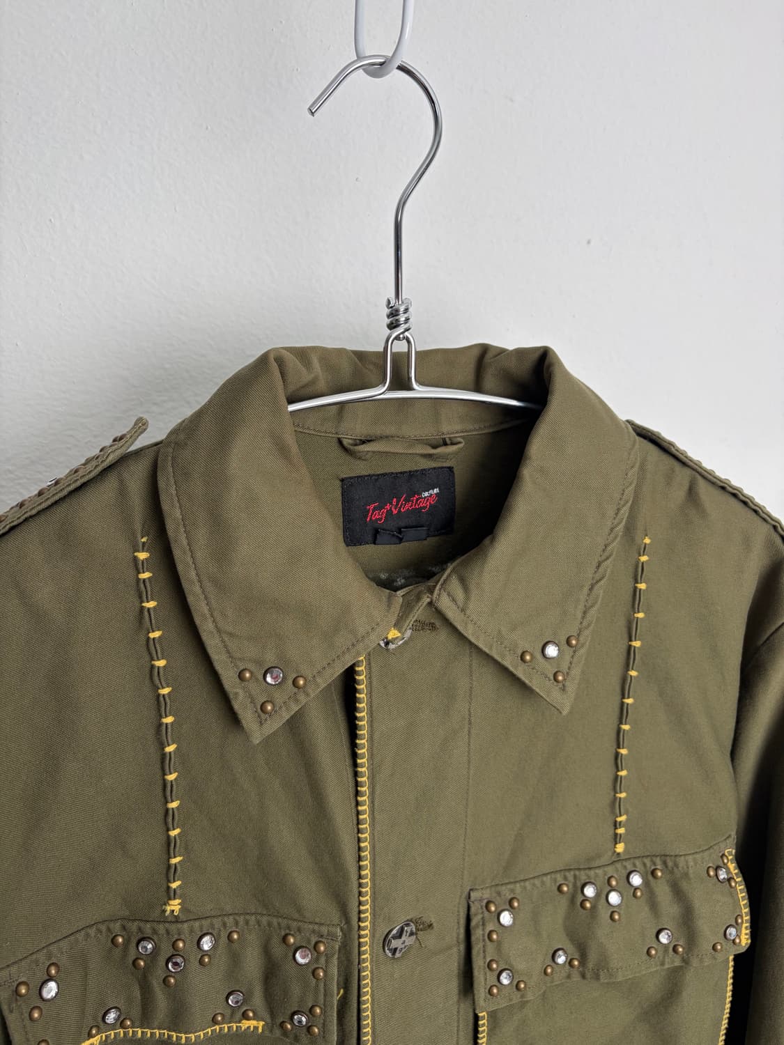 태그 빈티지 리메이크 밀리터리 스터드 자켓 made in USA 상품이미지4