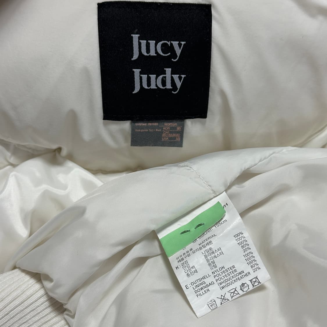 쥬시쥬디 J폭스퍼 셔링 후드 덕다운 상품이미지6