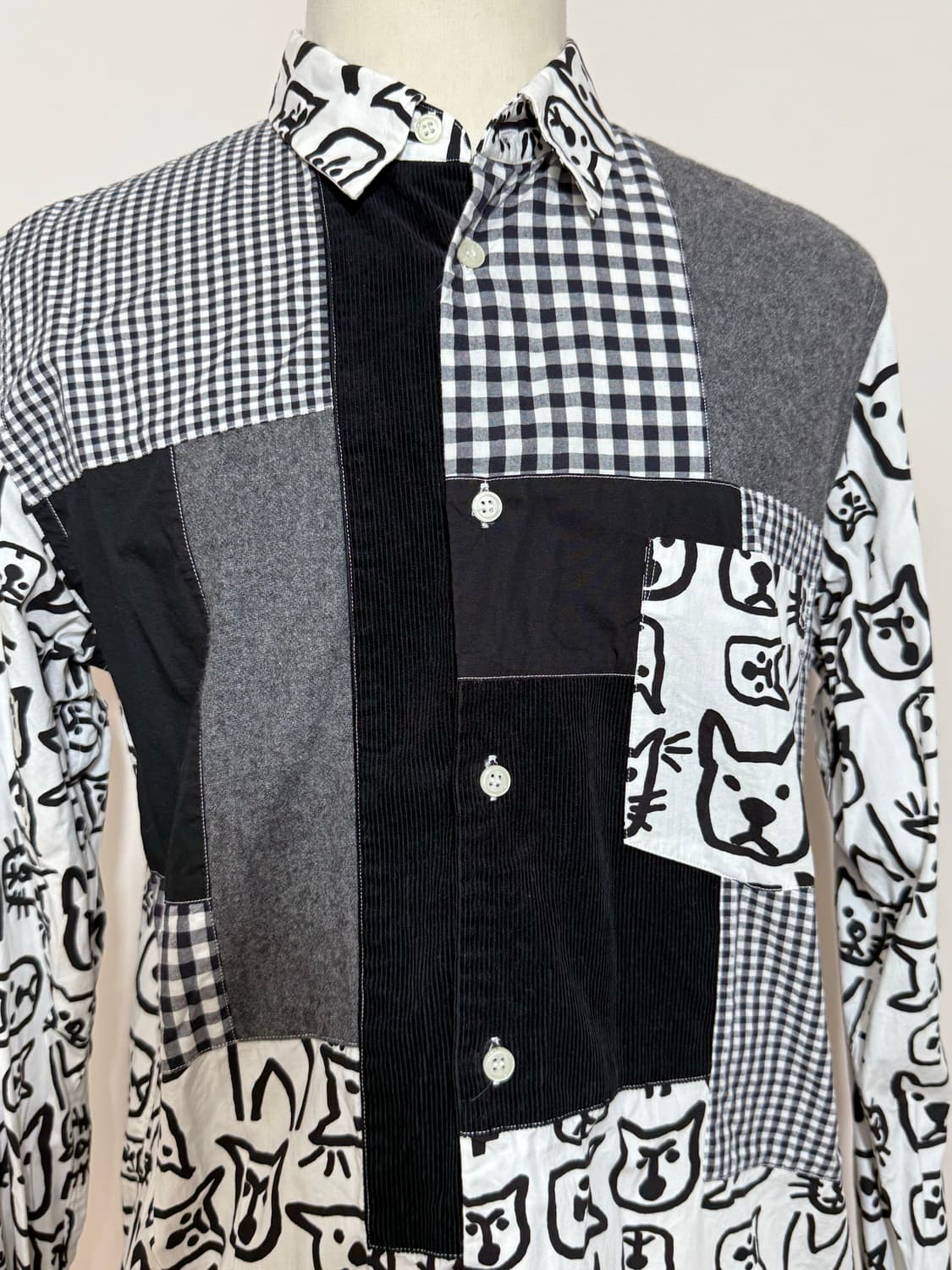 블랙 꼼데가르송 셔츠 XL 상품이미지4