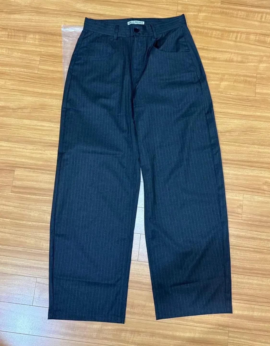 밀로 아카이브 스트라이프 팬츠 차콜 M 상품이미지3