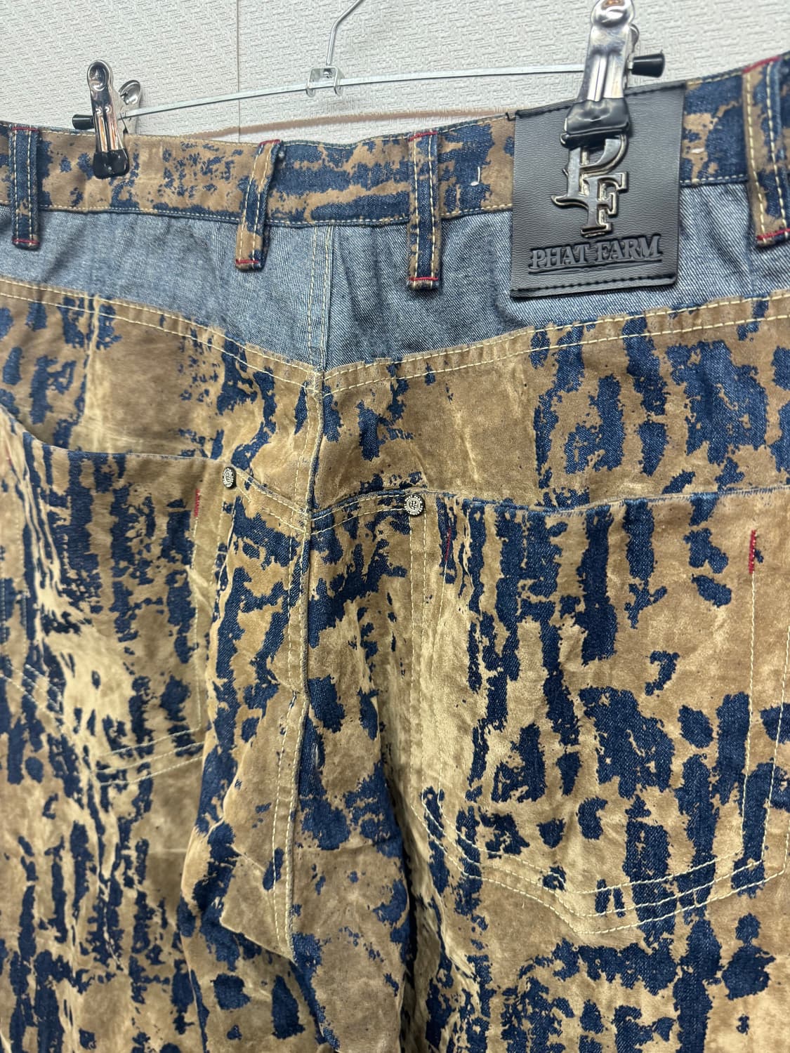 90's 팻팜 스웨이드 디테일 빈티지 데님팬츠 34사이즈 상품이미지7