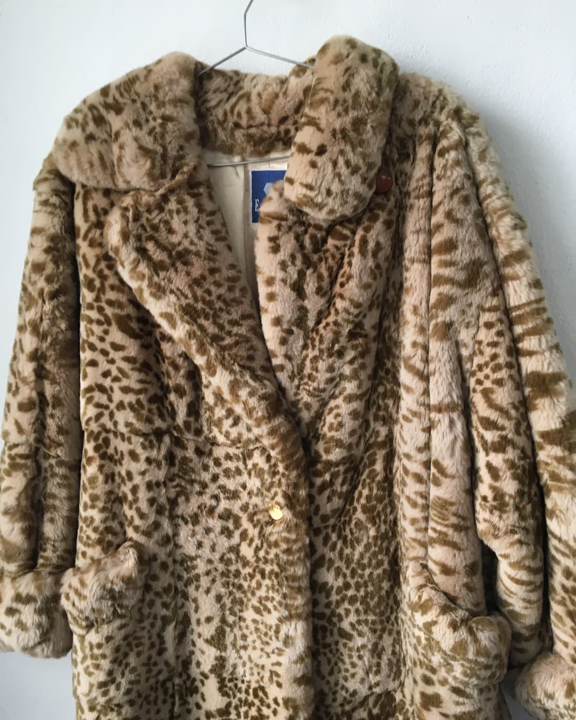 Fake fur leopard pattern jacket 상품이미지4
