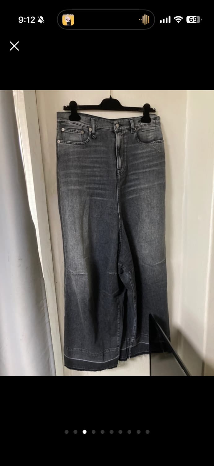 R13 / 그레이 와이드 데님팬츠 / 28 상품이미지3