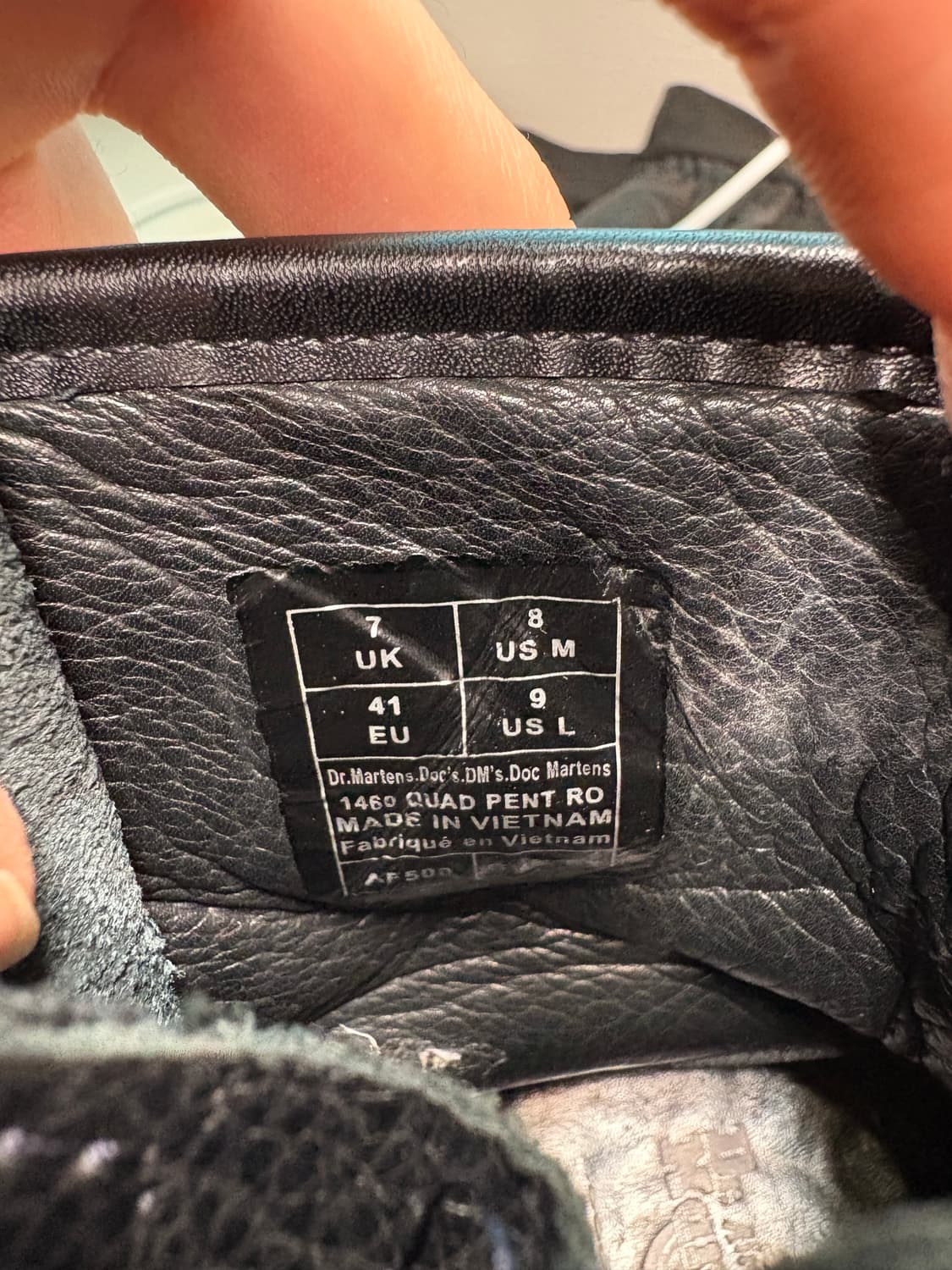 닥터마틴 x 릭 오웬스 1460 RO 레더 레이스 업 플랫폼 부츠 블랙  상품이미지6