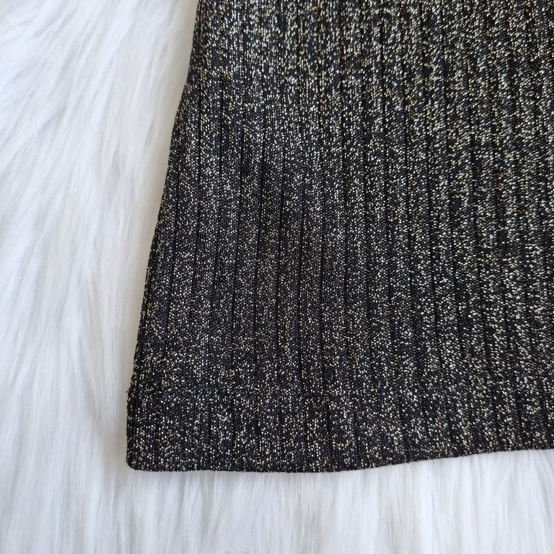 일본 빈티지 골드 펄 골지 니트 나시 1957 상품이미지5