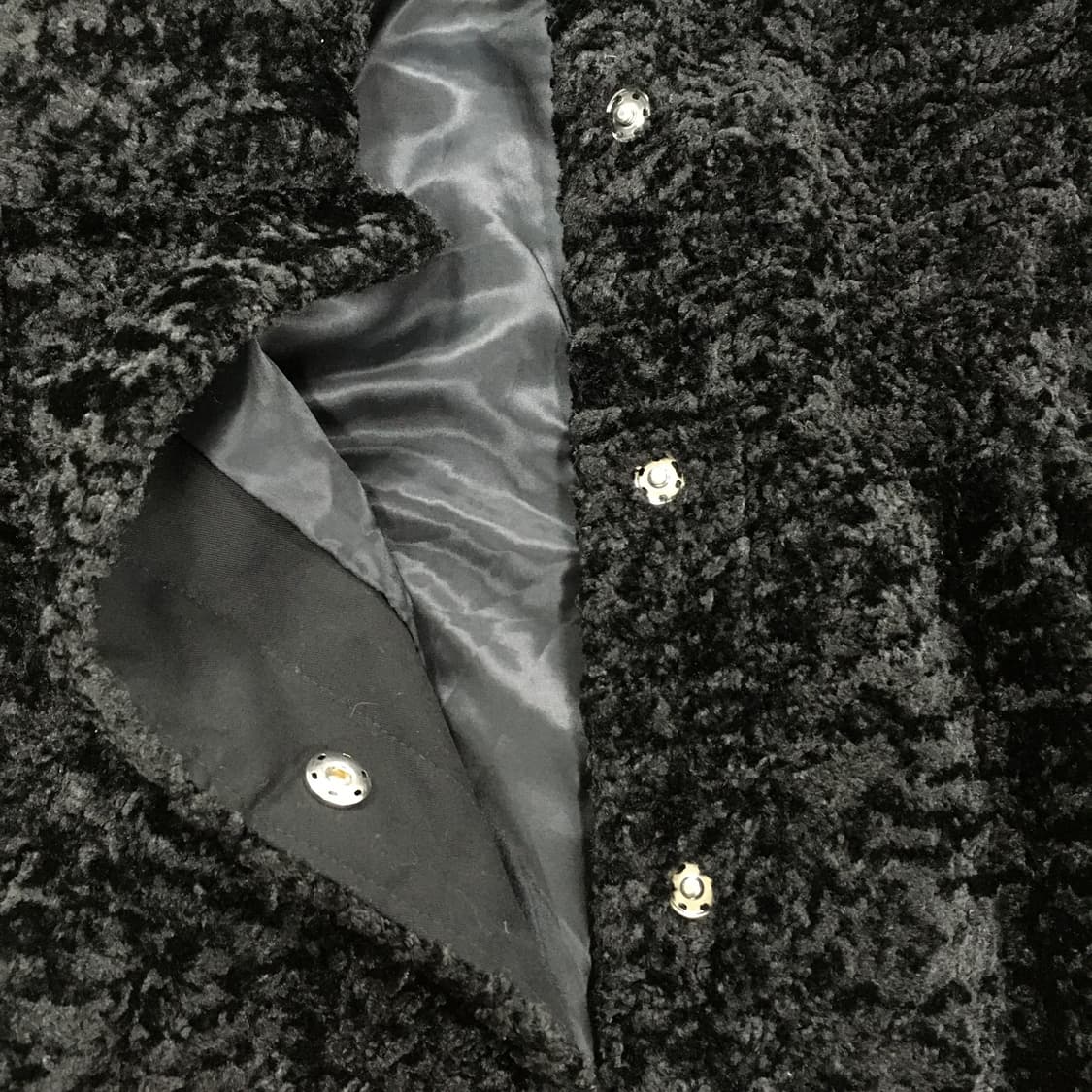 투티/0166 h&m 블랙 퍼 코트 자켓 상품이미지3