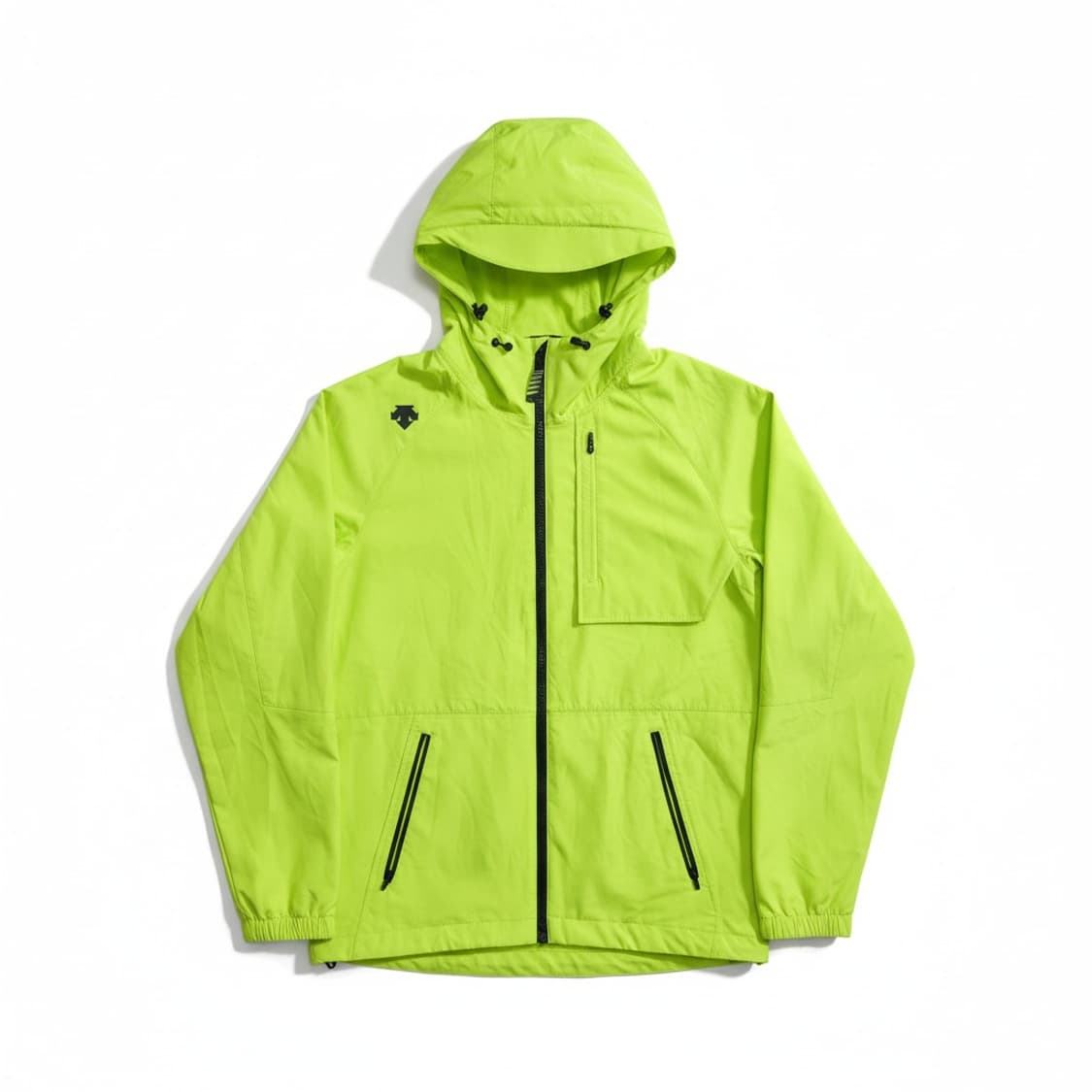 데상트 형광 바람막이 후드 자켓 상품이미지1