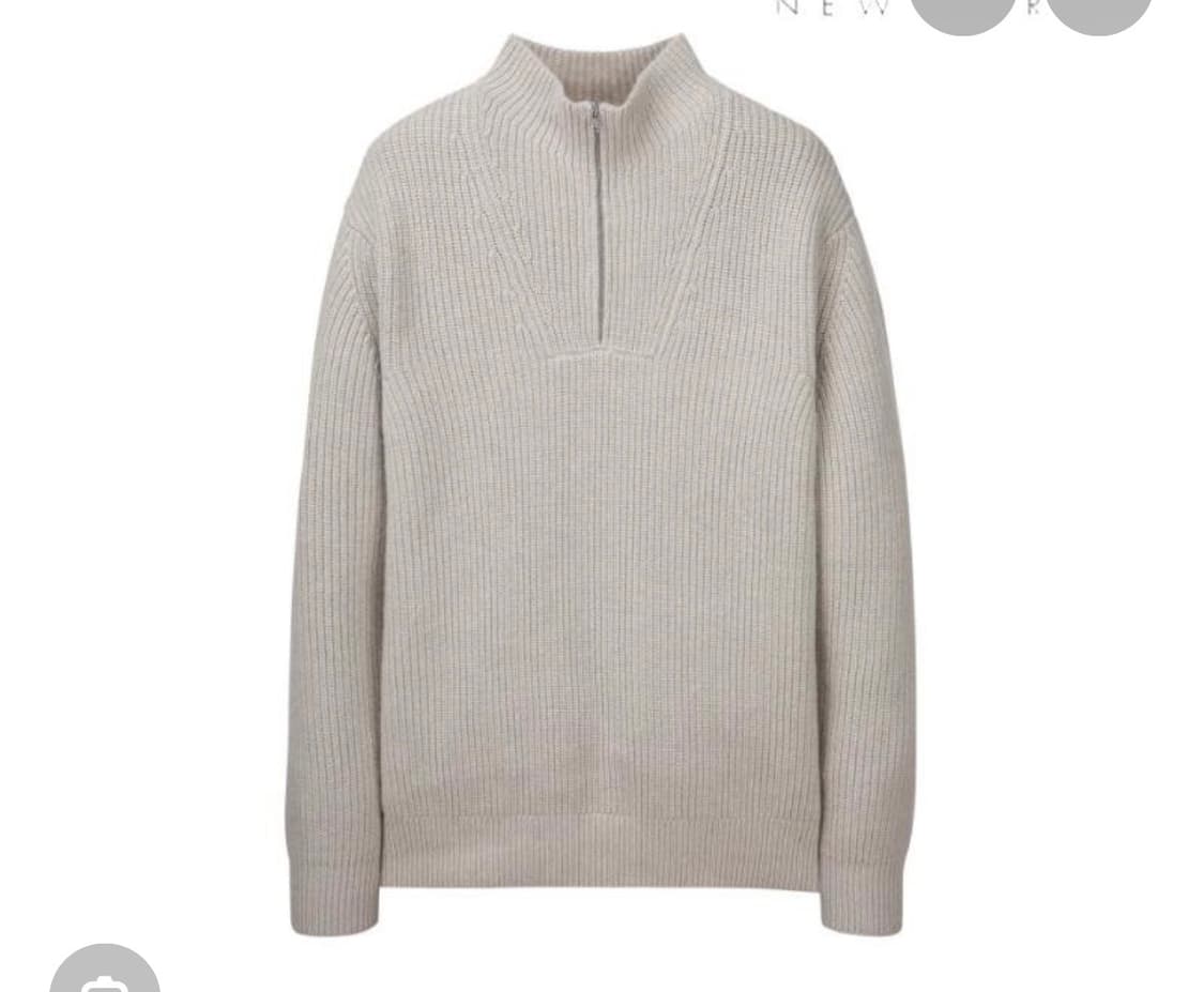 [100] 질스튜어트 캐시미어 하프 니트집업 상품이미지2