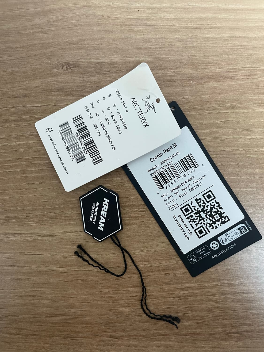 아크테릭스 크로닌 팬츠 블랙 30-R 상품이미지10