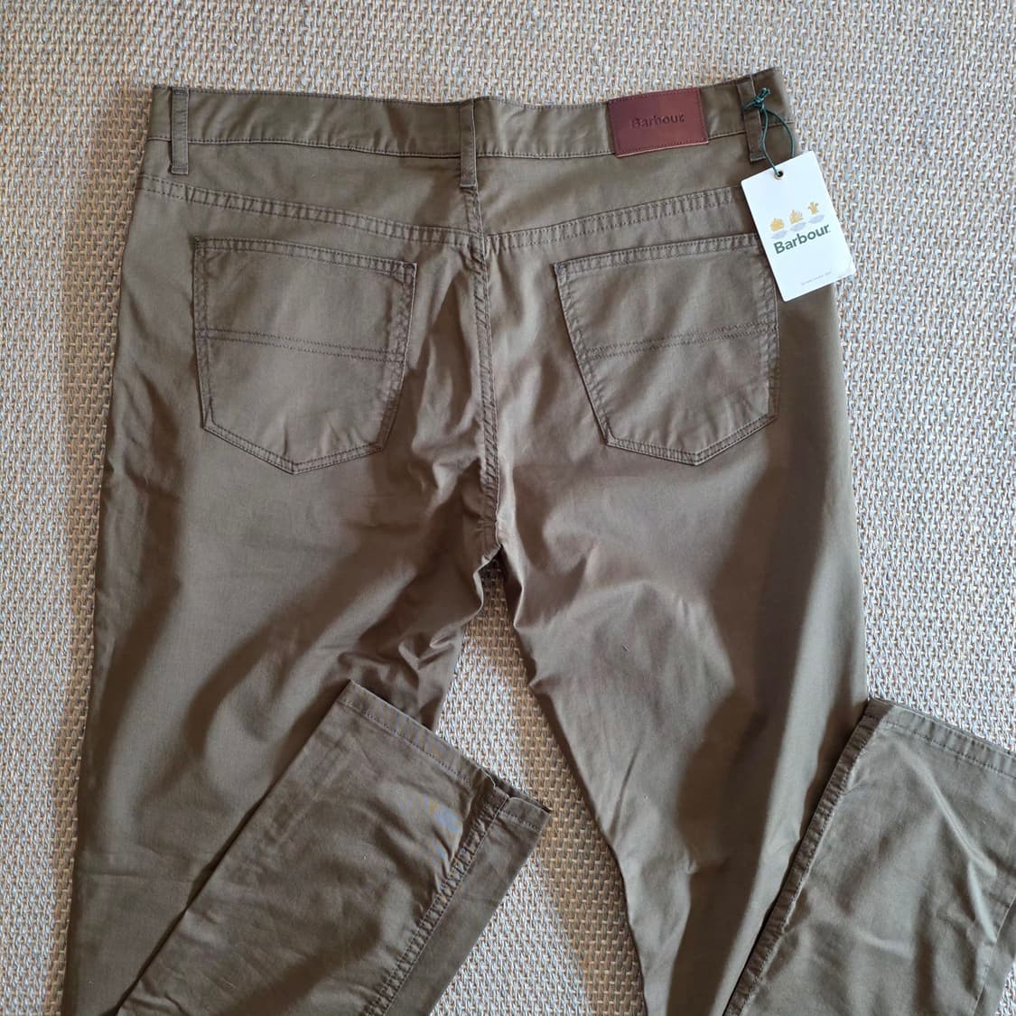 Barbour 바버 스페니시 초경량 폽플린 최상급 코튼 치노 카키 팬츠 상품이미지10