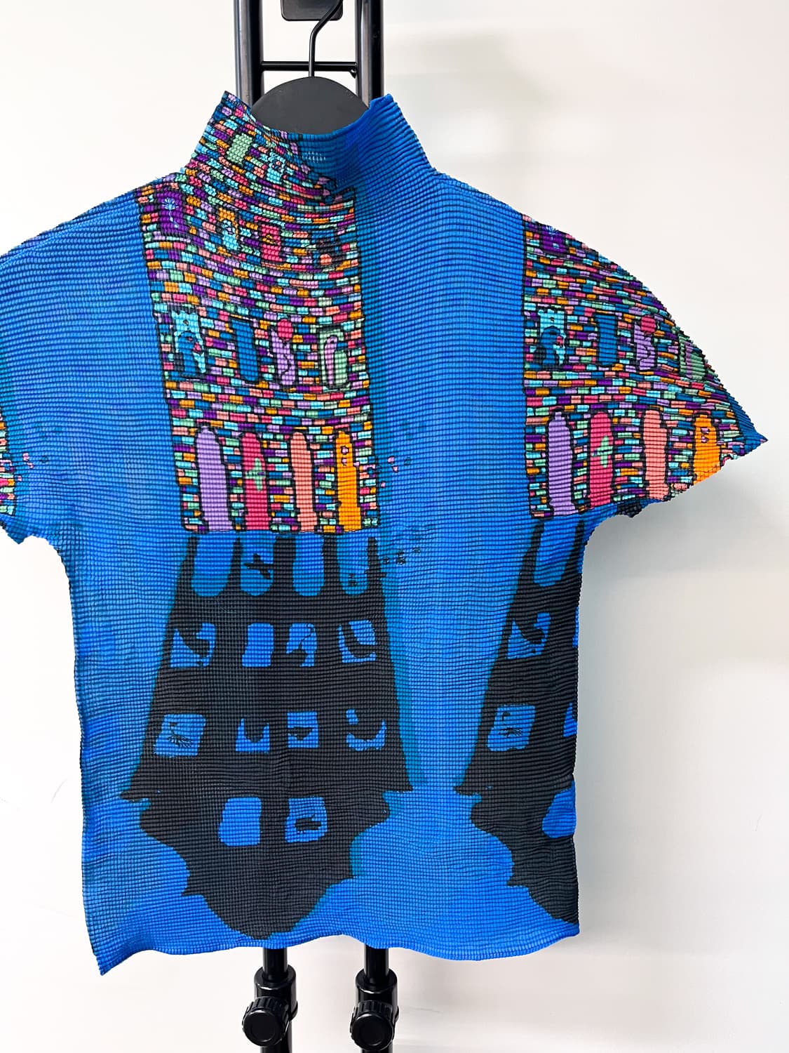 미 이세이 미야케 처치 프린티드 플리츠 탑 상품이미지3