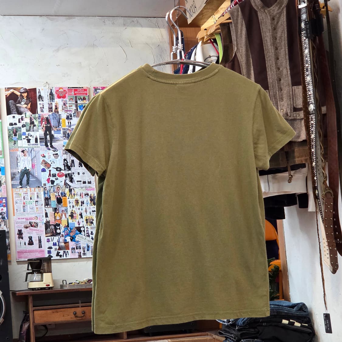 디키즈 말굽 로고 카키 반팔 상품이미지4